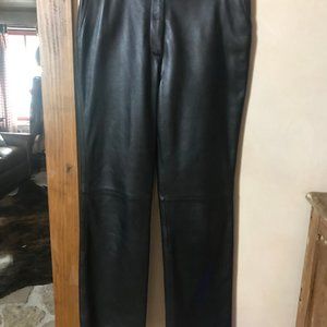 BLACK LEATHER PANT